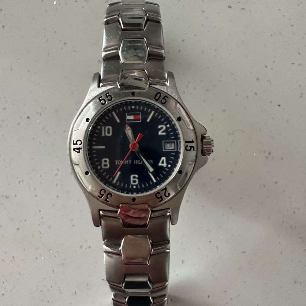 Tommy Hilfiger ladies silver watch.
